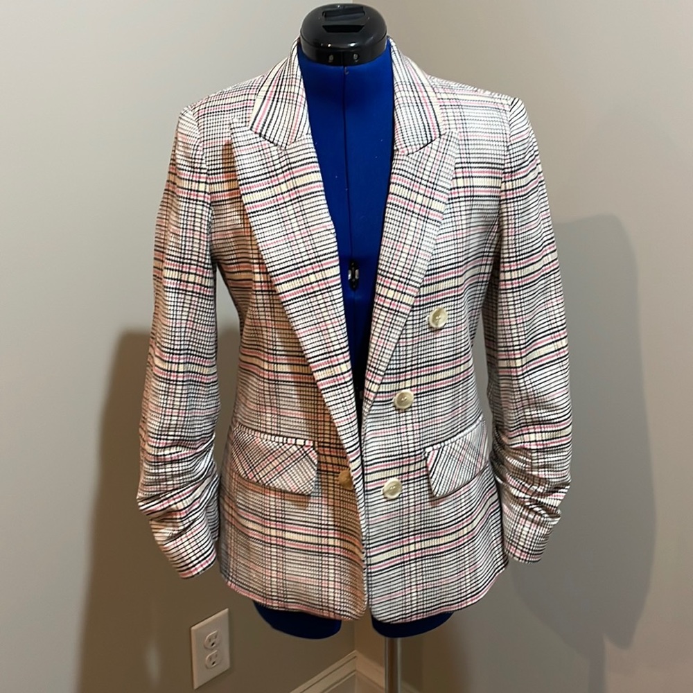 1. State Plaid Blazer